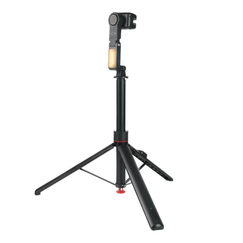 سه پایه هوشمند موبایل Photox TT09 AI Face Tracking Tripod به همراه نور پر کننده
